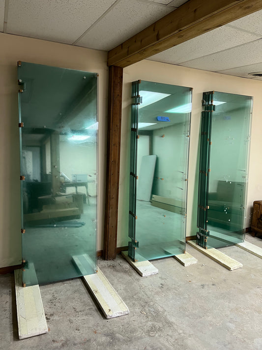 3/8” clear tempered doors